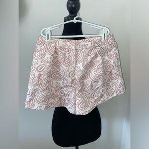 Victoria Beckham Blush and Cream Paisley Shorts